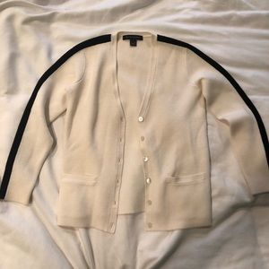 Authentic Ralph Lauren cream cardigan with pockets